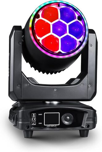 300 واط تتحرك رئيس DJ ضوء 7x40 واط LED أضواء المسرح RGBW شعاع وغسل وهالة DMX512 الصوت المنشط للحفلات نادي ديسكو الأحداث الزفاف الكنيسة الأوبرا in Kuwait