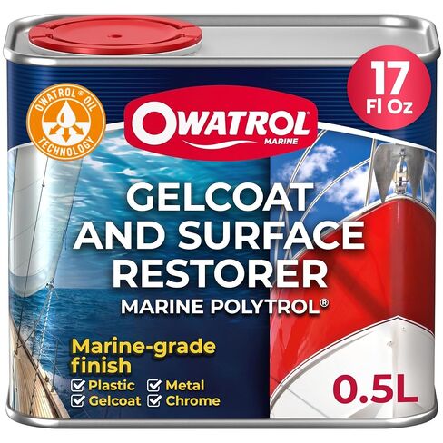 Owatrol Marine Polytrol - 1.06 US Quart - مرمم قوارب القوارب ، مرمم ألوان واقية للأسطح البحرية ، الألياف الزجاجية ، البلاستيك والفولا in Kuwait