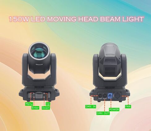 150 واط LED ضوء المرحلة المتحركة LED 150 واط ضوء المرحلة 12 أنماط 8 ألوان بواسطة DMX 44 قطعة * 0.2 واط RGB DJ ضوء الشريط الدائري والتحكم الصوتي لحفلات الزفاف والحفلات الموسيقية والأحداث الخارجية in Kuwait