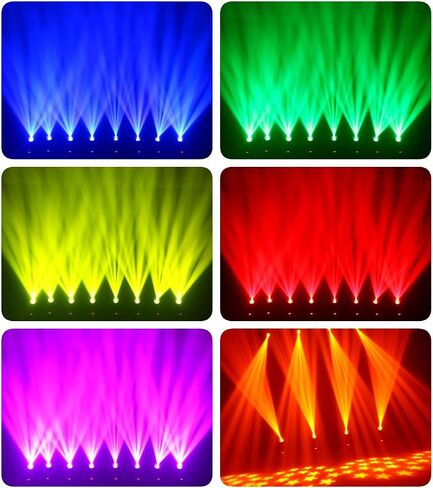 150 واط LED ضوء المرحلة المتحركة LED 150 واط ضوء المرحلة 12 أنماط 8 ألوان بواسطة DMX 44 قطعة * 0.2 واط RGB DJ ضوء الشريط الدائري والتحكم الصوتي لحفلات الزفاف والحفلات الموسيقية والأحداث الخارجية in Kuwait