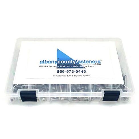 316 Stainless Steel Phillips Pan Head Sheet Metal Screw Assortment Kit Sizes #8 Through #14-326 Pieces in Kuwait