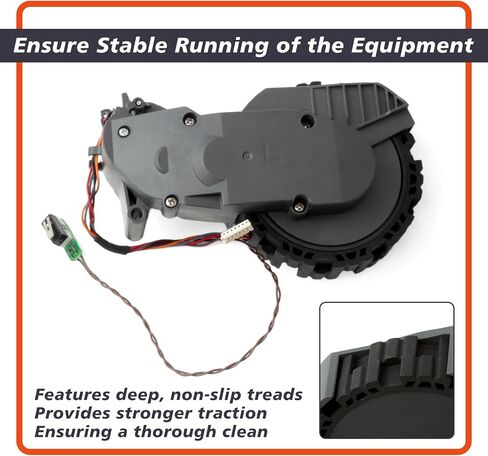 طقم عجلات مكنسة كهربائية روبوتية بديلة لـ Roborock S8/S8 Pro Ultra Robot Floor Cleaner مجموعة العجلات اليسرى واليمنى لـ Roborock Q5 Pro لنماذج Q8 Max+، جر قوي in Kuwait