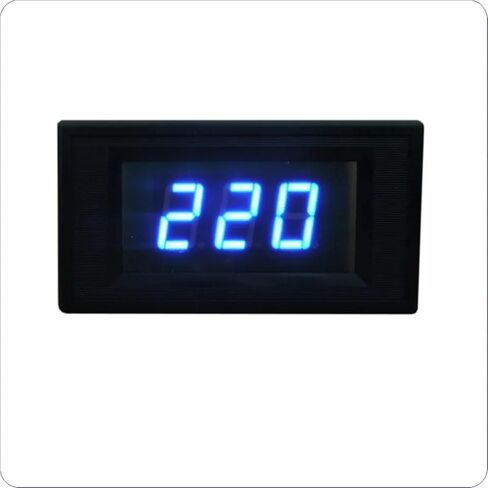 1 قطعة YB5130A LED الرقمية التيار المتناوب الفولتميتر الجهد متر فولت اختبار فولت عداد لوحة لمنظم الجهد الكهربي لمرحلة واحدة التيار المتناوب 0-500 فولت (أزرق) in Kuwait