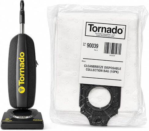 منتجات TTS مكنسة كهربائية عمودية ببطارية تجوال Tornado CK LW 13/1 (97300C) + 10 أكياس فلتر - حزمة مكنسة تجارية لاسلكية مقاس 13 بوصة in Kuwait