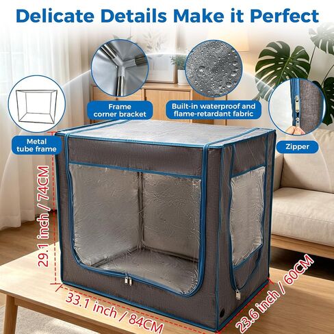 Large Size Multifunctional Tent-Style 3D Printer Enclosure with Adjustable Ventilation and LED Lights, Compatible with Anycubic Photon Mono, Elegoo Saturn/Mars Creality Halot Series Resin 3D Printers in Kuwait