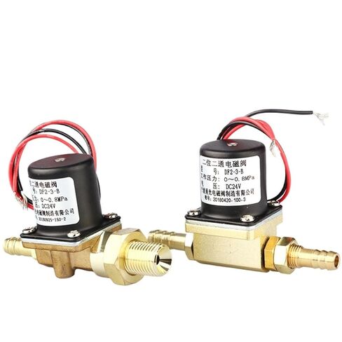 DF2-3-B DC24V، AC36V، AC220V ثنائي الوضع ثنائي الاتجاه لغاز ثاني أكسيد الكربون، آلة لحام غاز الأرجون صمام الملف اللولبي (اللون: M8، الحجم: AC220V) in Kuwait