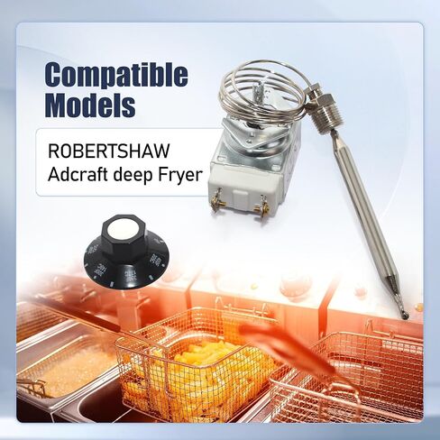 RX-2-24 Thermostat Replacement for Fryer 3/8" Mpt Stuff Box Compatible with Rx-2-24 Atosa 301030004, Robert Shaw 5300-402, Adcraft Deep Fryer 3/8" Mpt Stuff Box, Rx Series Millivolt Thermostat in Kuwait