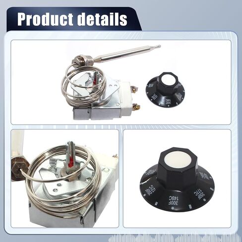 RX-2-24 Thermostat Replacement for Fryer 3/8" Mpt Stuff Box Compatible with Rx-2-24 Atosa 301030004, Robert Shaw 5300-402, Adcraft Deep Fryer 3/8" Mpt Stuff Box, Rx Series Millivolt Thermostat in Kuwait