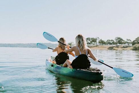 DRIFTSUN Teton 120 Hard Shell Kayak, 2 or 3 Person Sit On Top Fishing Kayak with 2 EVA Padded Seats in Saudi Arabia