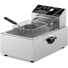 Electric Deep Fryer w/Baskets and Lids, 6L in Saudi Arabia