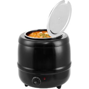 GarveeHome Soup Warmer, 13.7 Quarts Commercial Grade Soup Kettle with Hinged Lid and Detachable Stainless Steel Insert Pot, Food Warmer with Anti-Scald Handle for Restaurants, Buffet, Catering in Kuwait