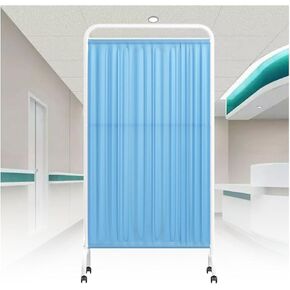 شاشة خصوصية طبية 1/2/3/4/5/6 لوحات، مقسم غرفة محمول بعجلات، مقسم غرفة قابل للطي بارتفاع 6 أقدام للمستشفى/المكتب/صالون التجميل (اللون-4,1 لوحة) in Kuwait