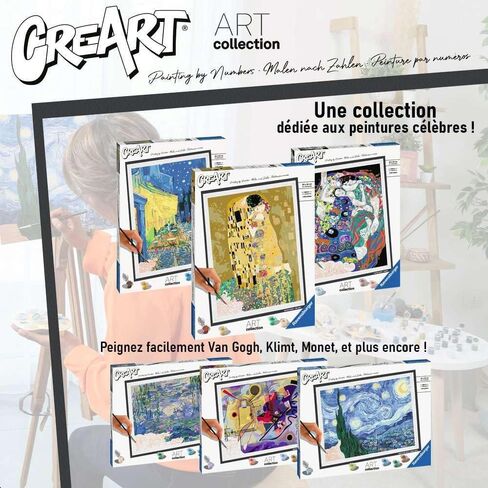 Ravensburger Van Gogh: Café Terrace at Night Paint by Numbers Kit for Adults - 23519 - Painting Arts and Crafts for Ages 14 and Up in Saudi Arabia