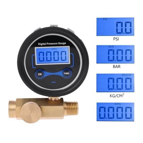 1pc 1/4" Digital Air Compressor 200PSI Pressure Regulator Gauge Control Valve Tool in Kuwait