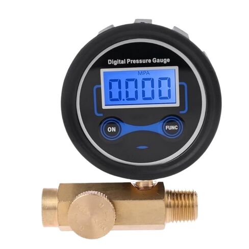 1pc 1/4" Digital Air Compressor 200PSI Pressure Regulator Gauge Control Valve Tool in Kuwait