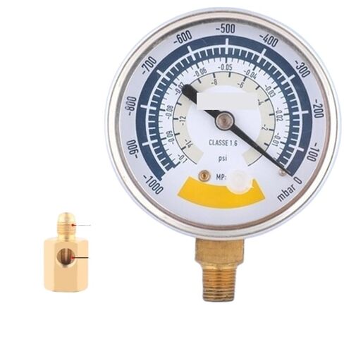 63 مللي متر مقياس التخلخل قياس الضغط أداة قياس الهواء دقيقة لمضخة تفريغ 0-14psi الطلب عرض G1/8in موصل (مجموعة 1) in Kuwait