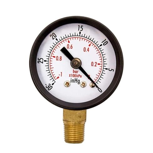 1 قطعة 1/4 "NPT-30HG/0PS مقياس ضغط الفراغ مقياس ضغط الفراغ الصلب قذيفة الطلب مقياس مزدوج مقياس الطلب (BSP نوع 3) in Kuwait