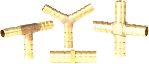 T/X/Y/U نوع النحاس 4 مم 6 مم 8 مم 10 مم 12 مم وصلة أنابيب الربط خرطوم بارب النحاس الشائك موصل مشترك مقرنة 1 قطعة (3way -Y، 10 مم BARB_OTHER) in Kuwait