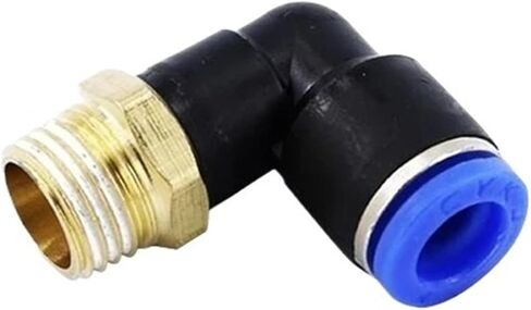 PL الكوع هوائي موصل الهواء 1/8 "1/4" 3/8 "1/2" تركيب أنبوب دفع في جبل OD 4 6 8 10 12 مللي متر 500 قطعة (PL10-01) in Kuwait