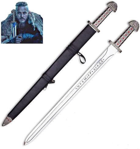 Viking Sword of Ragnar Lothbrok - Viking of Kings The Swords Ironside Sword - Medieval Sword of Viking The Symbol of Kingship for Gift & Role Play (Ragnar Lothbrok Sword) in Kuwait