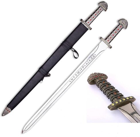 Viking Sword of Ragnar Lothbrok - Viking of Kings The Swords Ironside Sword - Medieval Sword of Viking The Symbol of Kingship for Gift & Role Play (Ragnar Lothbrok Sword) in Kuwait