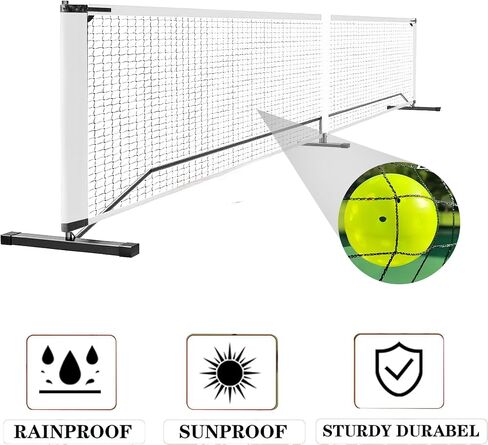 Garvee Outdoor Pickleball Net System, 22FT Regulation Net for Driveway, Backyard, Park, Beach & Camping, Heavy Duty Metal Frame, Portable, Easy Setup, Includes 4 Paddles & Carry Bag in Kuwait