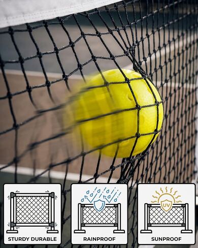Garvee Outdoor Pickleball Net System, 22FT Regulation Net for Driveway, Backyard, Park, Beach & Camping, Heavy Duty Metal Frame, Portable, Easy Setup, Includes 4 Paddles & Carry Bag in Kuwait