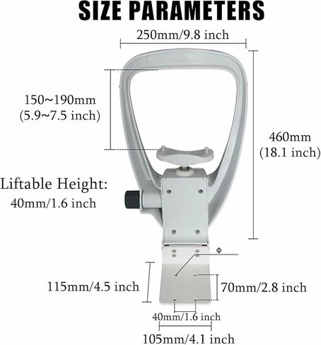Chin Rest Support Optometry Accessories | Optometry Equipment Accessories | Support Lifting Forehead Support with Adjustment Knob- in Kuwait