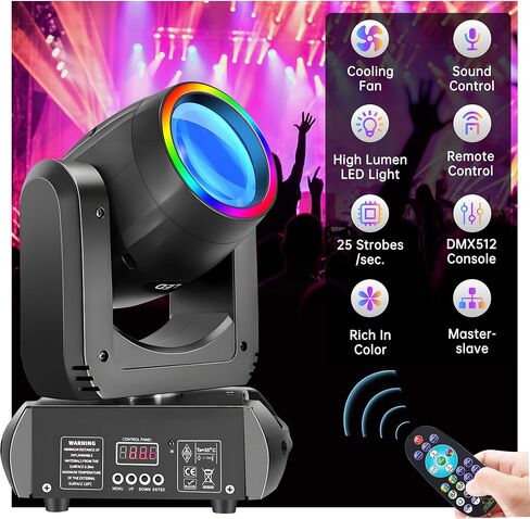 أضواء مسرح DJ برأس متحرك 250 وات، 13 Gobos 8 ألوان، DMX512 | 15 قناة، تنشيط الصوت، تأثير ستروب، أضواء الديسكو، الزفاف، عيد الميلاد، الهالوين، عيد الميلاد، الحفلات، البار، النادي in Kuwait