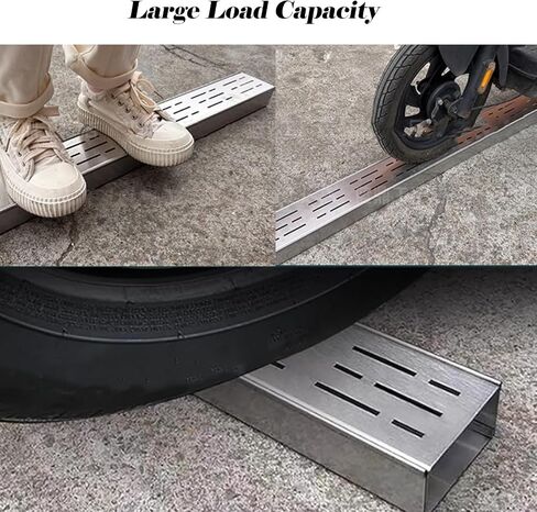 Stainless Steel Trench Cover,304 Stainless Steel Trench Drain Grate Cover - 39.4", 59.1", 78.7" Antirust & Abrasion Resistant Metal Grates for Garden/Farm Channel Drainage (Silver - 3.3 ft) in Kuwait