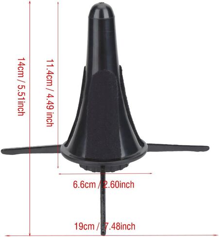 Clarinet Stand Bracket Holder Detachable Folding Tripod with Soft Pads for Wind Instrument Accessory Black in Kuwait