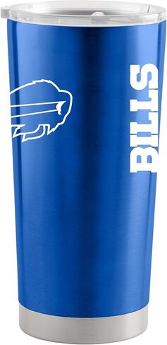 كوب من الفولاذ المقاوم للصدأ من Team Fan Apparel NFL بسعة 20 أونصة، معزول للحرارة والبارد، غطاء منزلق، للسفر أثناء التنقل، مرخص رسميًا in Kuwait