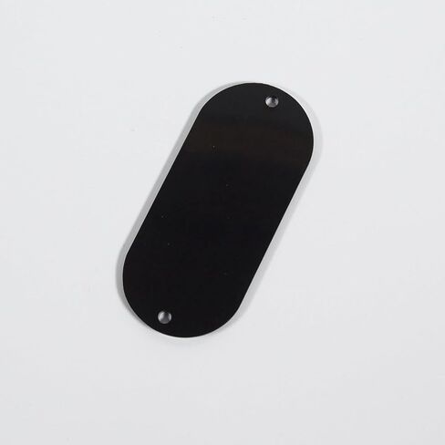 Small Electric Guitar Cavity Cover Control Compartment back Plate, 74mm Black in Saudi Arabia