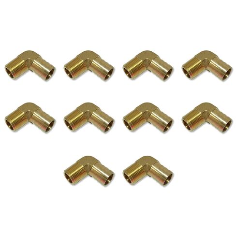 3/4 "معرف خرطوم إلى 1/2" ذكر NPT MNPT 90 درجة الكوع النحاس المناسب الوقود / الهواء / الماء / النفط / الغاز / WOG (الكمية 25) in Kuwait