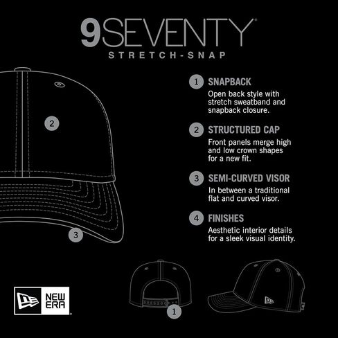 New Era للجنسين-الكبار NFL Team Color Gameday متعدد الحبال 9سبعين كرة القدم قابلة للتعديل قبعة Snapback مقاس واحد يناسب الجميع in Kuwait
