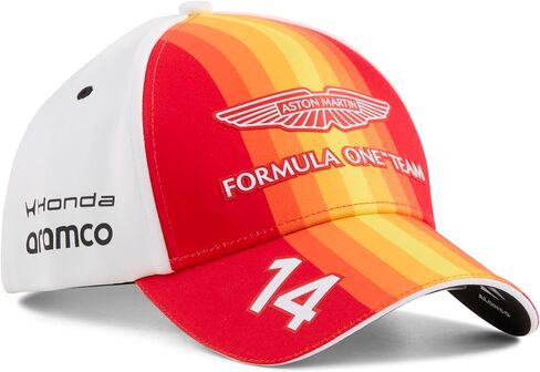 قبعة PUMA Aston Martin F1 إصدار خاص فرناندو ألونسو - أبيض - مقاس واحد | تم إطلاقه ليتزامن مع سباق الجائزة الكبرى الإسباني لعام 2026، أحدث شعارات الفرق والشركاء، مجموعة طبق الأصل مرخصة رسميًا in Kuwait