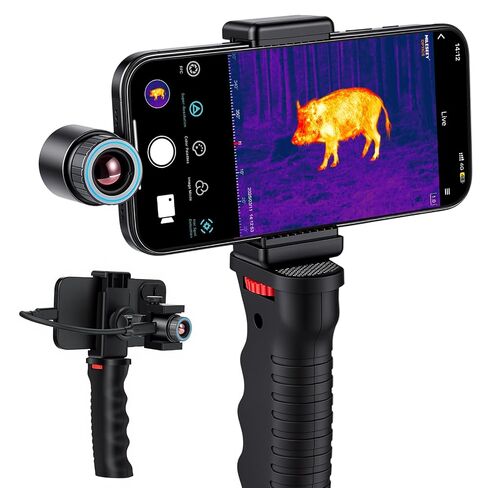 TNV30i Thermal Monocular for USB-C iPhone, iPad & Android, Night Vision Thermal Imaging Camera, 512×384 Super-Resolution 50Hz 20mK 1600-Yard Thermal Infrared Camera for Hunting, Building Detection in Kuwait