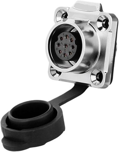 LP16 9-pin Aviation Plug and Socket Metal Round PIN pin Power Signal Industrial Connector | Flange female seat in Kuwait