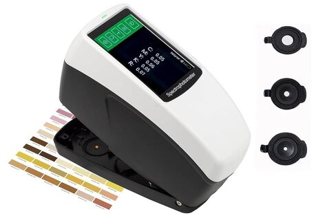 مقياس كثافة اللون المحمول ثلاثي الفتحات مع عيار Φ11mm، Φ5mm، Φ3mm هيكل القياس D / 8، SCI + SCE تكرار القياس DE * ab ≥0.02 USB، واجهة بلوتوث in Kuwait