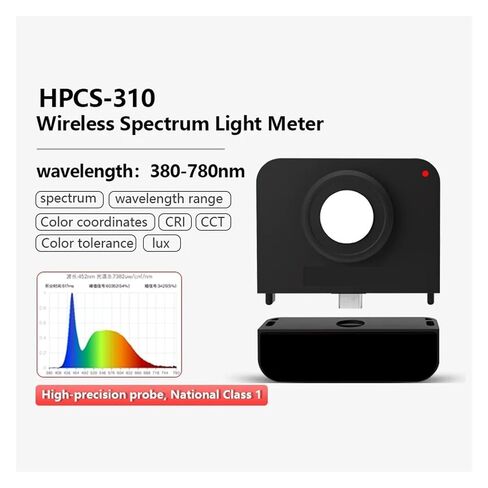 HPCS310 Handheld Spectrometer 380-780nm CRI CCT PAR PPFD Meter for LED Light Spectrum Analytical Equipment High Sensitivity, Low Error in Saudi Arabia