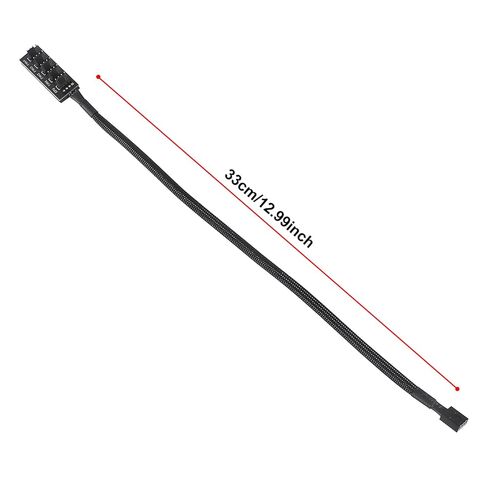 2 قطعة PWM Fan Hub، 4-Pin PWM PC Fan Hub كابل إمداد الطاقة من 1 إلى 5 طرق مقسم لمراوح تبريد الكمبيوتر المكتبي 12 فولت in Kuwait