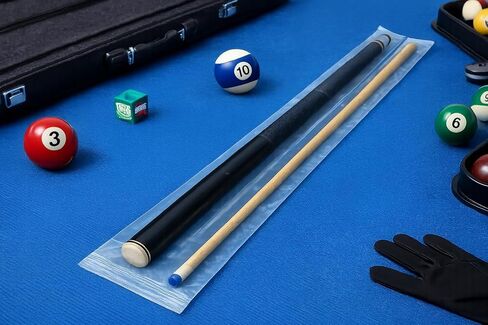 4 Pack Thick Pool Cue Protective Sleeve Bags, Individual Cue Covers for Shaft & Butt Storage, PE Sealed Moisture & Heat Resistant Cue Protection Bags for Cue in Kuwait