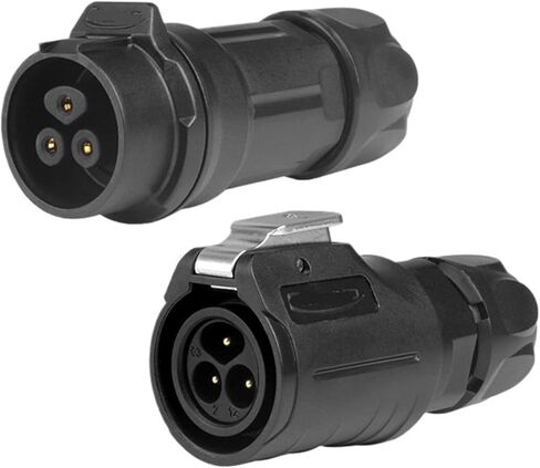 LP16 Aviation Plug Socket 3-core Waterproof Connector Screw-on Plastic Locking Wire | Flange female seat in Kuwait
