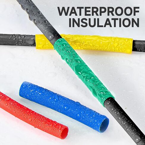 229pcs 3:1 Heat Shrink Tubing Kit 4 Colors 18Sizes Assorted Sleeving Tube Wrap Cable Wire Kit for DIY Maintenance in Life Protect The Charging Cable Heat Resistant Waterproof Insulated. box3l in Kuwait
