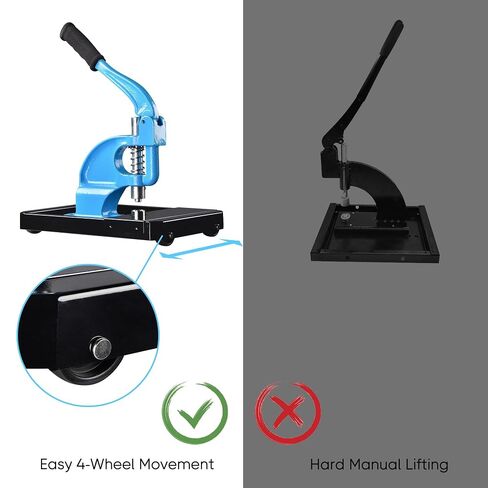 Yescom 1/4" 3/8" 1/2" Grommet Tool Kit Size #0#2#4 3-die Grommet Press Machine with Rolling Base 900 Sets of Grommets and Washers for Fabric Canvas Tarps Banners Labels Prints in Saudi Arabia