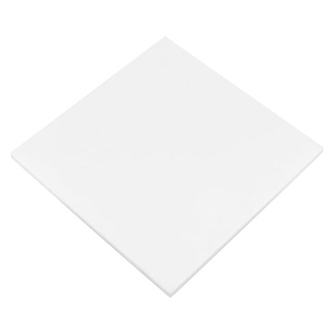 قطعتان من صفائح بلاستيكية HDPE بيضاء مقاس 12 × 12 × 1/2 بوصة، لوح بولي إيثيلين عالي الكثافة بسمك 12.5 مم، ورقة بلاستيكية مربعة للمشروعات التي تصنعها بنفسك in Kuwait