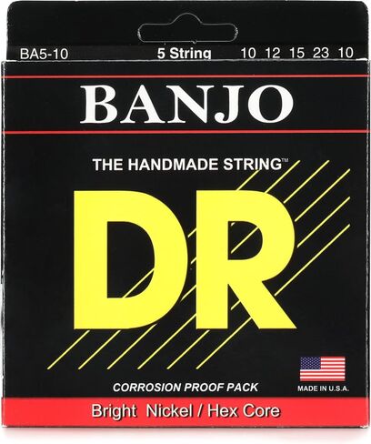 DR Strings Banjo 5 String: 10, 12, 15, 23, 10 in Saudi Arabia