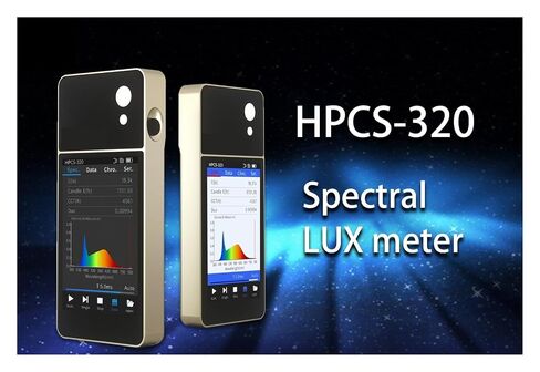 HPCS320 مطياف الضوء المحمول مع شاشة تعمل باللمس، محلل طيف صغير عالي الدقة 380-780 نانومتر، مقياس إضاءة لوكس، حساسية عالية، خطأ منخفض in Kuwait