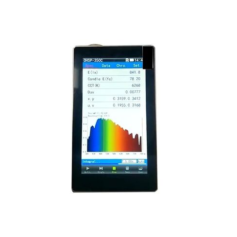 350C Handheld Spectrometer Color Temperature Tester 380-780nm Spectral Irradiance Colorimeter CCT CRI Lux Meter High Sensitivity, Low Error in Kuwait