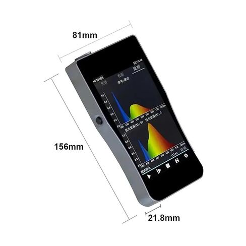 مقياس الطيف الضوئي المحمول HP350، مقياس تحليل الألوان، مقياس الطيف مع الطول الموجي 380-780 نانومتر، حساسية عالية، خطأ منخفض in Kuwait